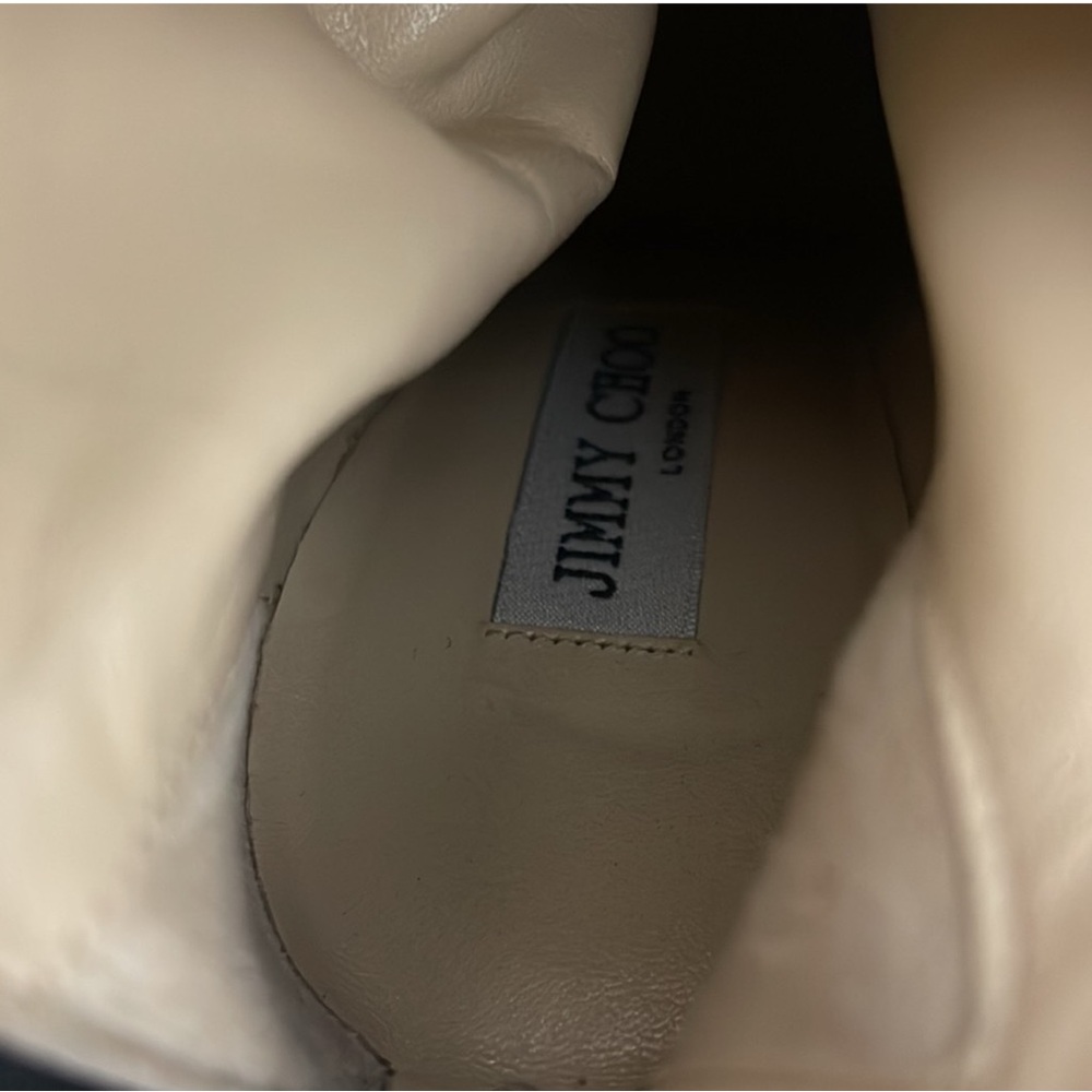 Jimmy Choo Black and Gold Over-the-Knee Boots size 37.5 - Picture 9 of 9